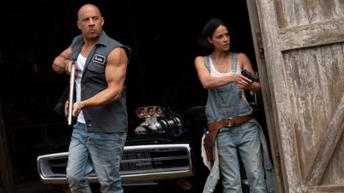 (from left) Dom (Vin Diesel) and Letty (Michelle Rodriguez) in F9, co-written and directed by Justin Lin. Pic: AP